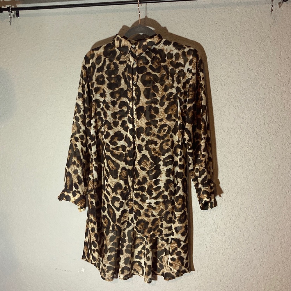 Ivy Jane Sheer Cheetah Dress